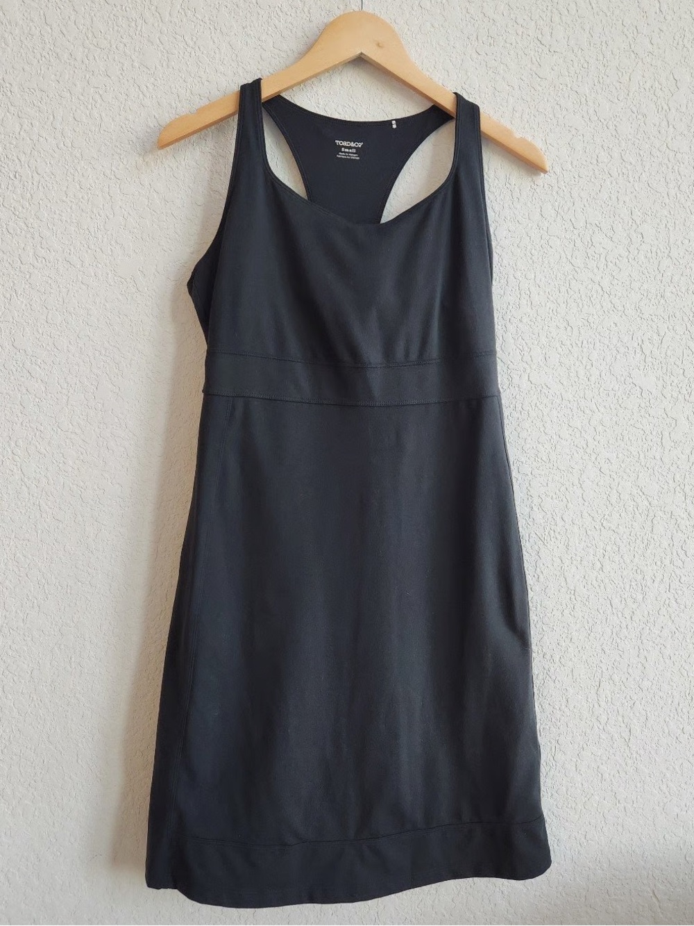 Toad&Co Black Racerback Midi Dress - Picture 2 of 10